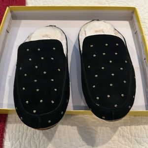 Madewell sling back furry lined slippers